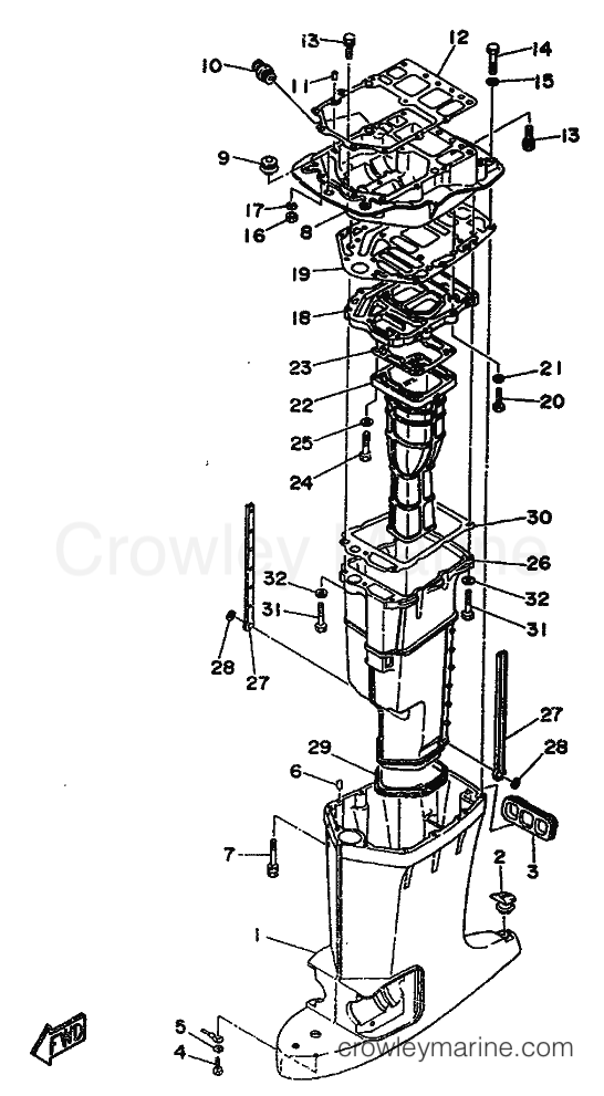 Yamaha Motors 115B (6E5) [999] - UPPER CASING