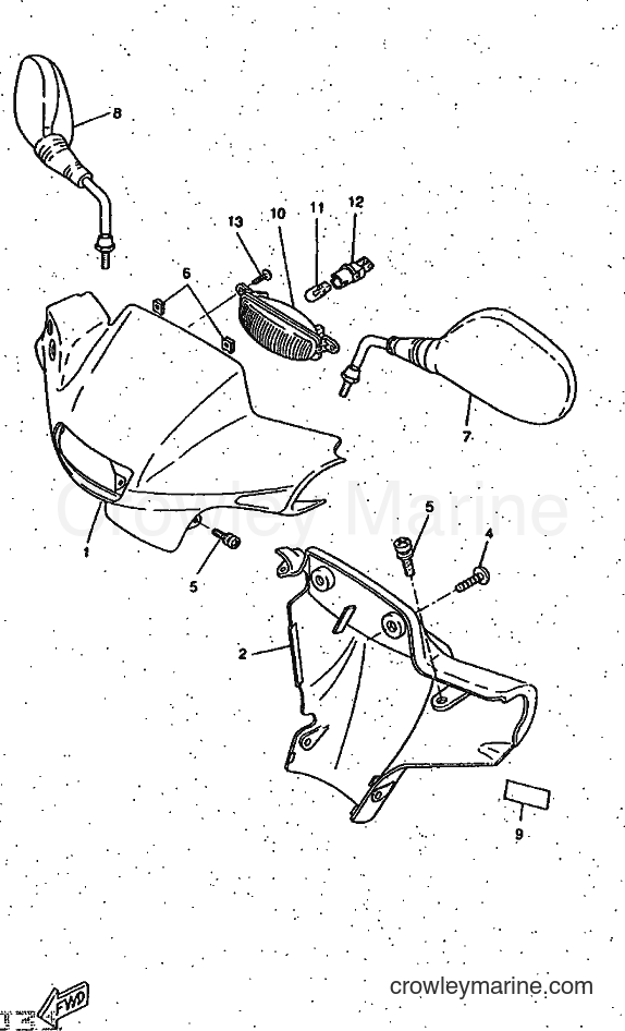 1997 Scooter CW50RS - CW50RS (4TDD) [999] - COWLING 1