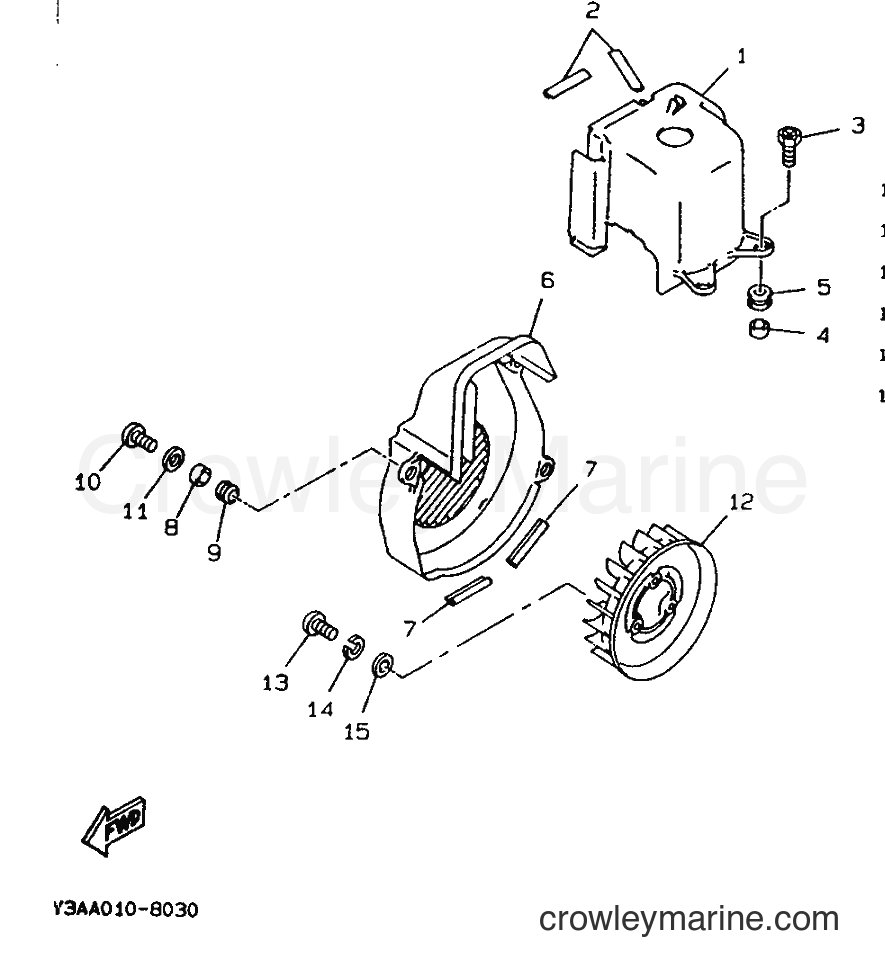 1992 Scooter CW50 - CW50 (3VL2) [999] - AIR SHROUD & FAN
