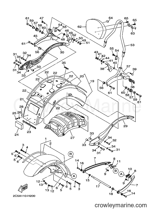 Yamaha Motors XV1900CT (4P09) [020] - FENDER