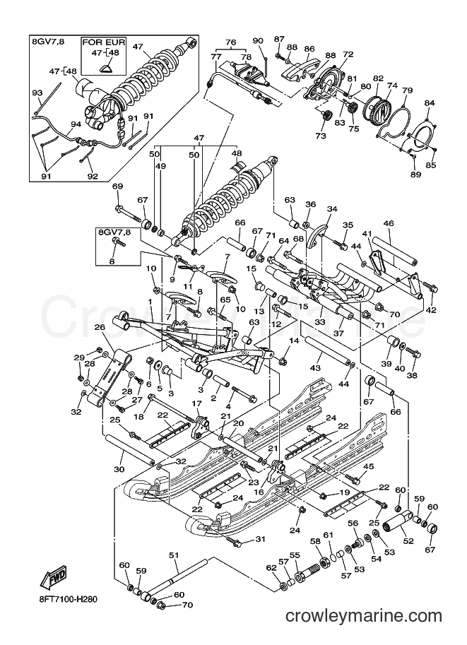 2009 Snowmobile RX10ST - RX10ST (8FT7) [020] - TRACK SUSPENSION 2