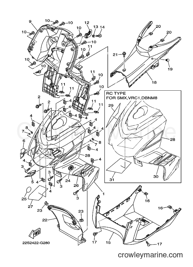 2008 Scooter AT115C - AT115C (22S2) [010] - LEG SHIELD