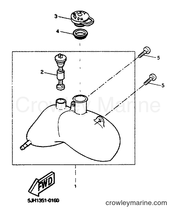 2001 Scooter EW50 - EW50 (5LH3) [010] - OIL TANK