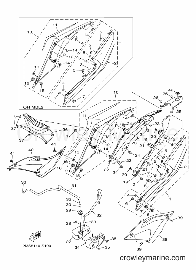 Yamaha Motors YZF-R3A (BR51) [010] - SIDE COVER