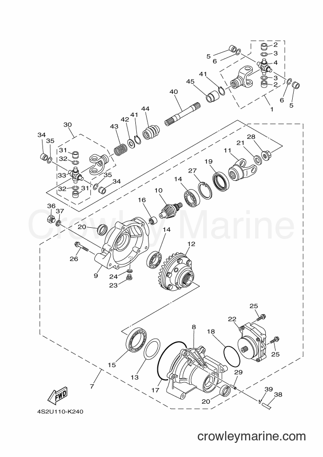 Yamaha Motors YFM350FWAN (4S2S) [020] - FRONT DIFFERENTIAL