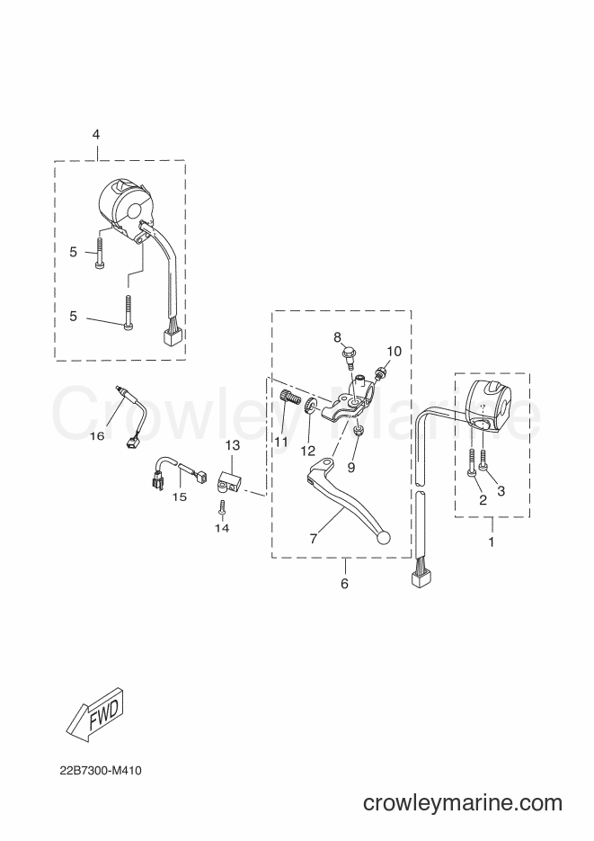2014 Dirt Bike WR125R - WR125R (22BB) [030] - HANDLE SWITCH & LEVER