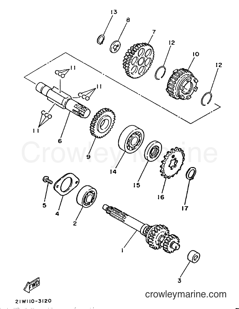 Yamaha Motors PW80K (21W) [999] - TRANSMISSION