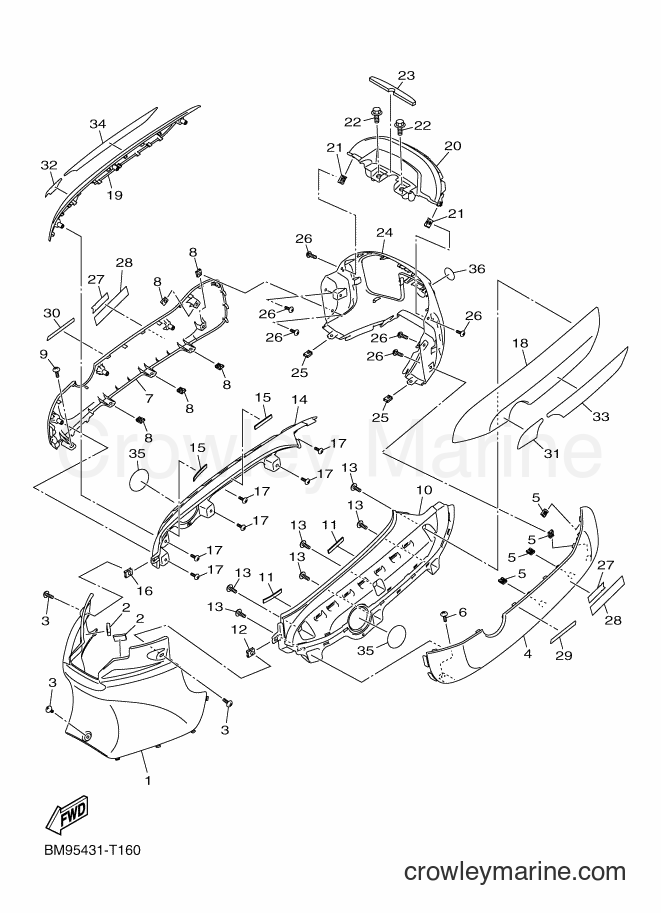 Yamaha Motors LTV125-A (BM97) [010] - SIDE COVER
