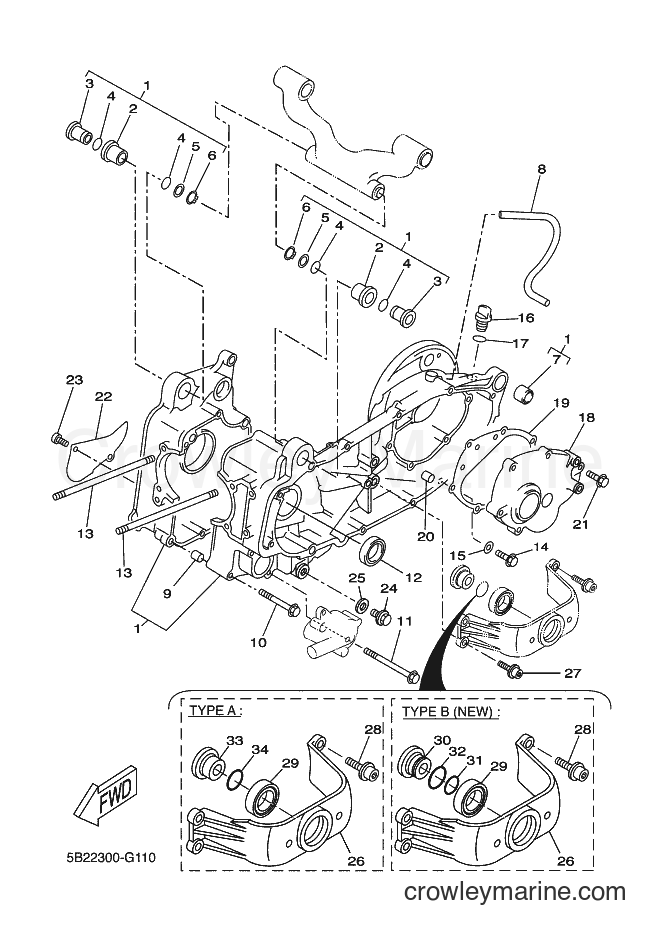 2007 Scooter VP250 - VP250 (5B21) [070] - CRANKCASE