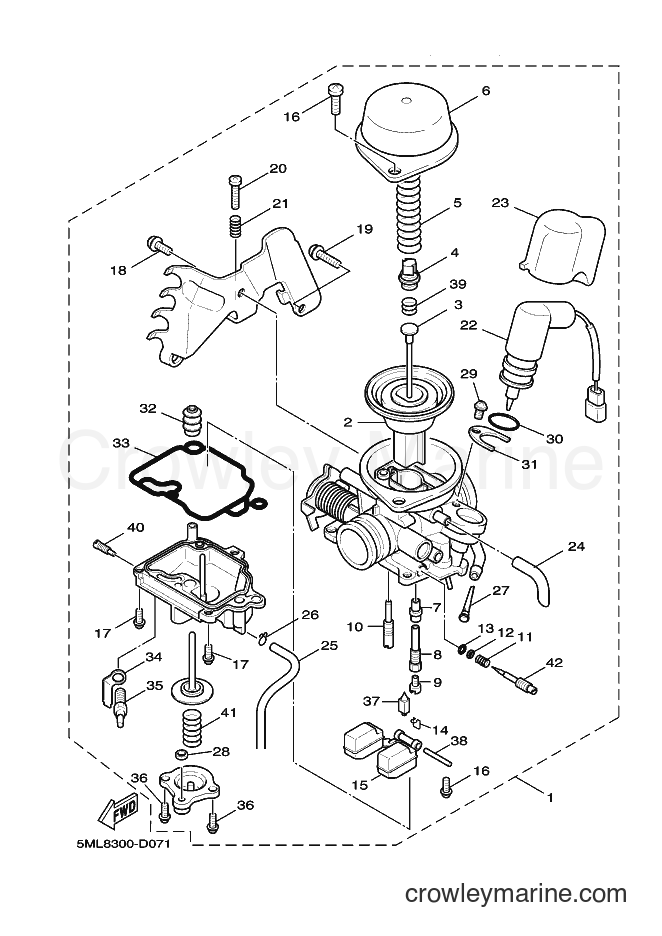 2005 Scooter XC125 - XC125 (5ML8) [010] - CARBURETOR