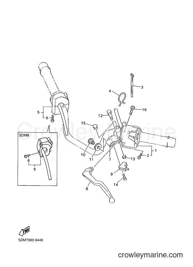 2000 Street Bike FZS600 - FZS600 (5DM7) [080] - HANDLE SWITCH & LEVER