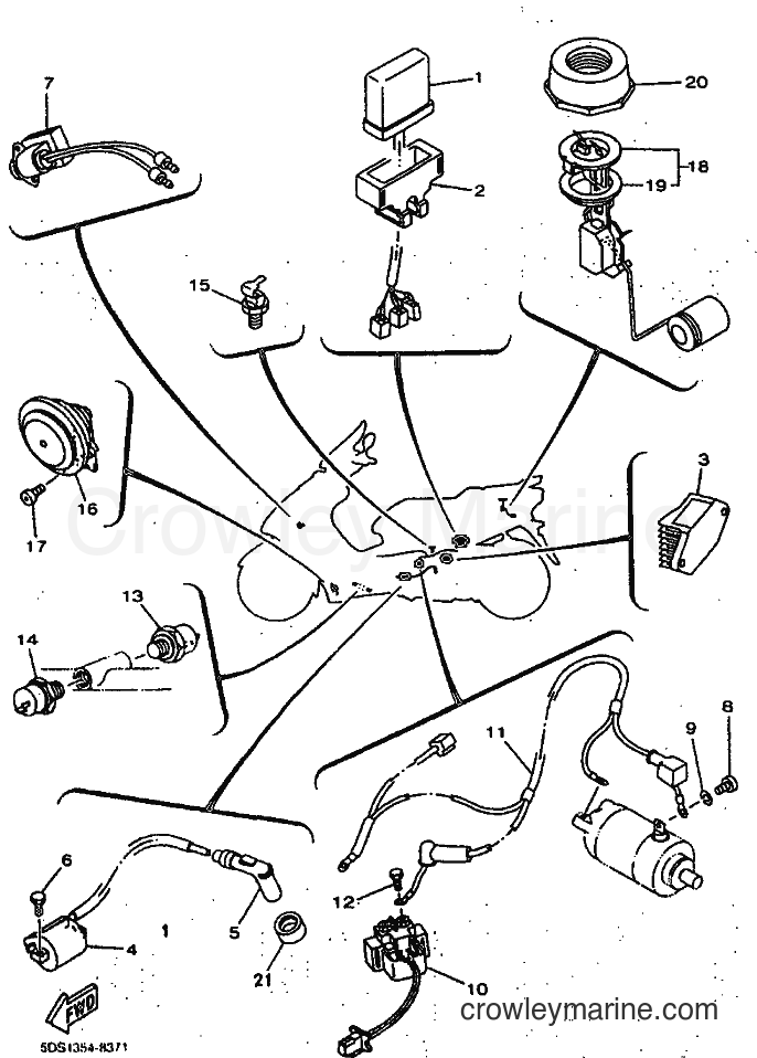 1999 Scooter YP125E - YP125E (5DS5) [010] - ELECTRICAL 1
