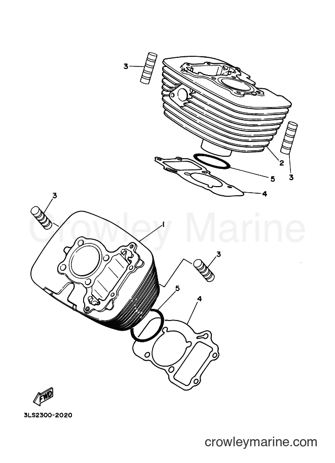 Yamaha Motors XV250S (3LSM) [110] - CYLINDER