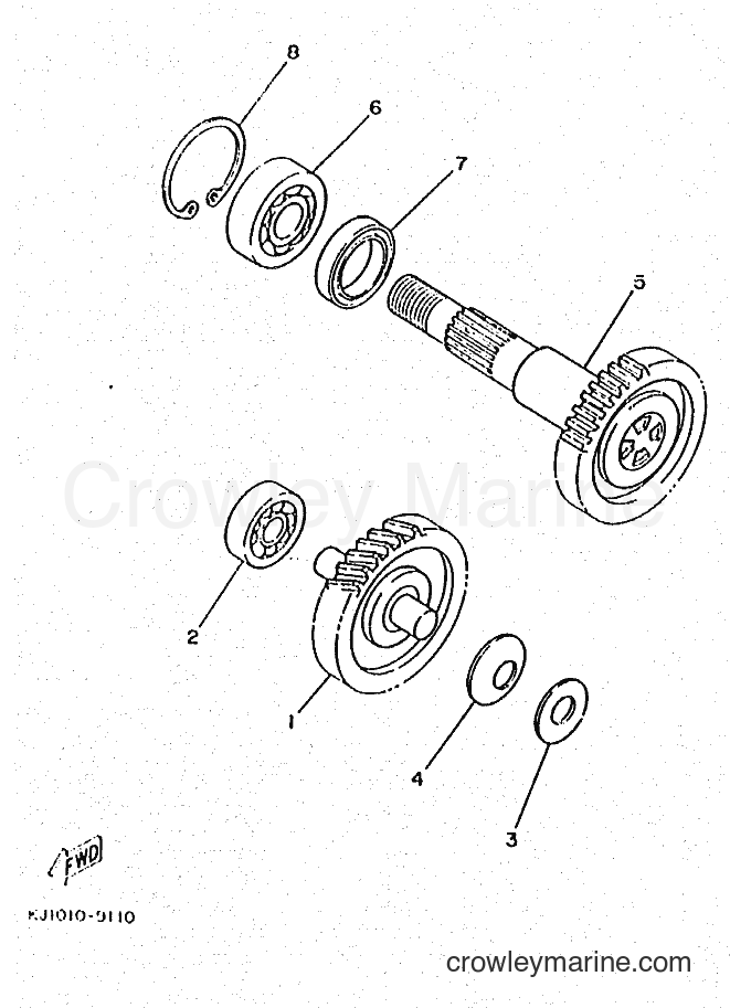 1995 Scooter YM50 - YM50 (4SY1) [010] - TRANSMISSION