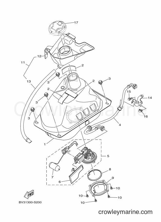 2017 Scooter GPD150-A - GPD150-A (BV41) [010] - FUEL TANK