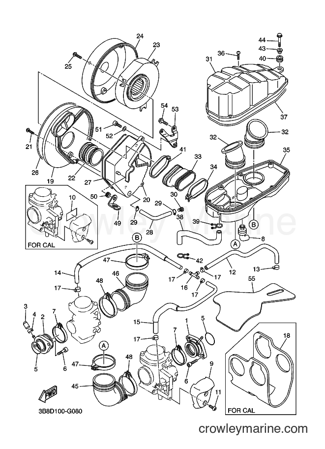 Yamaha Motors XVS1100 (3B8F) [010] - INTAKE