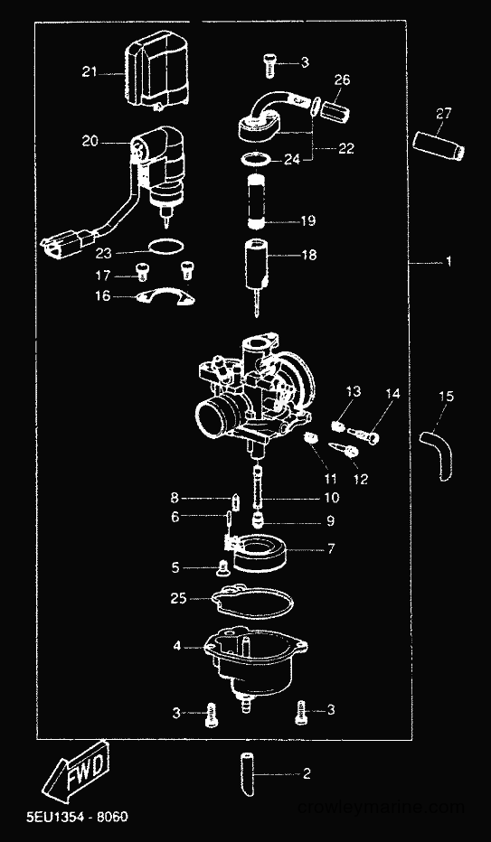 2000 Scooter YH50 - YH50 (5FV3) [010] - CARBURETOR