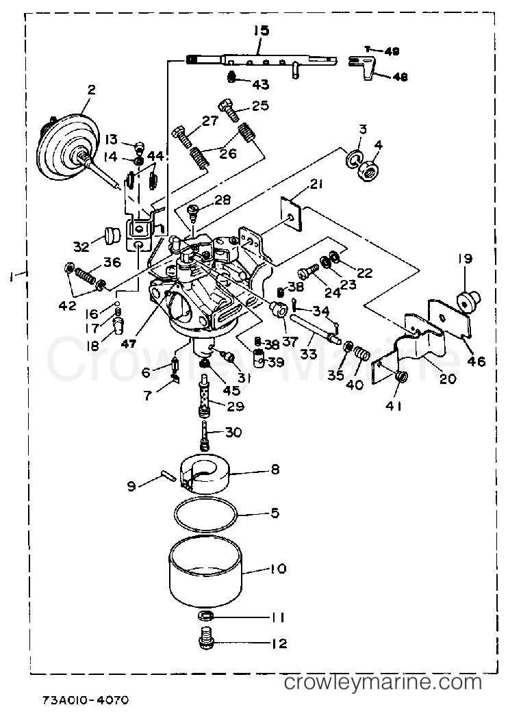Yamaha Motors EC5000DVE - CARBURETOR EC5000DVE