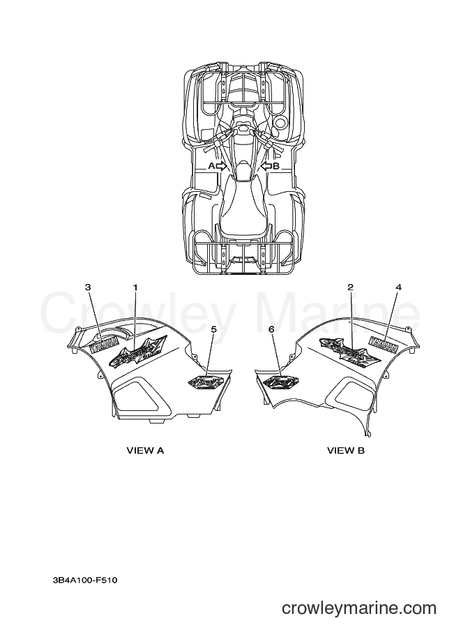 Yamaha Motors YFM700FWAD (3B4C) [010] - GRAPHICS