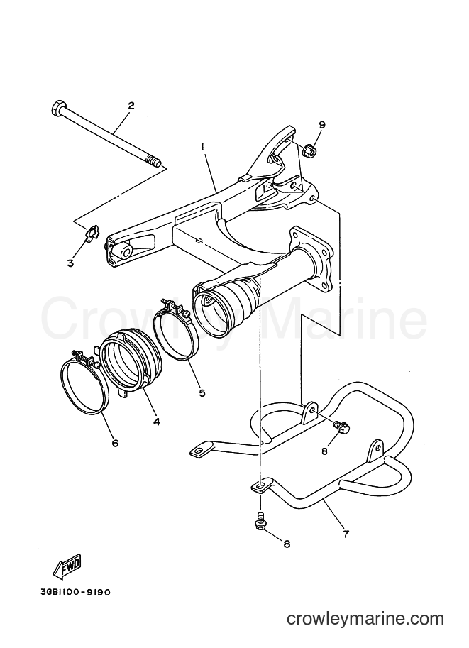 2005 ATV YFM80 - YFM80 (5THB) [030] - REAR ARM