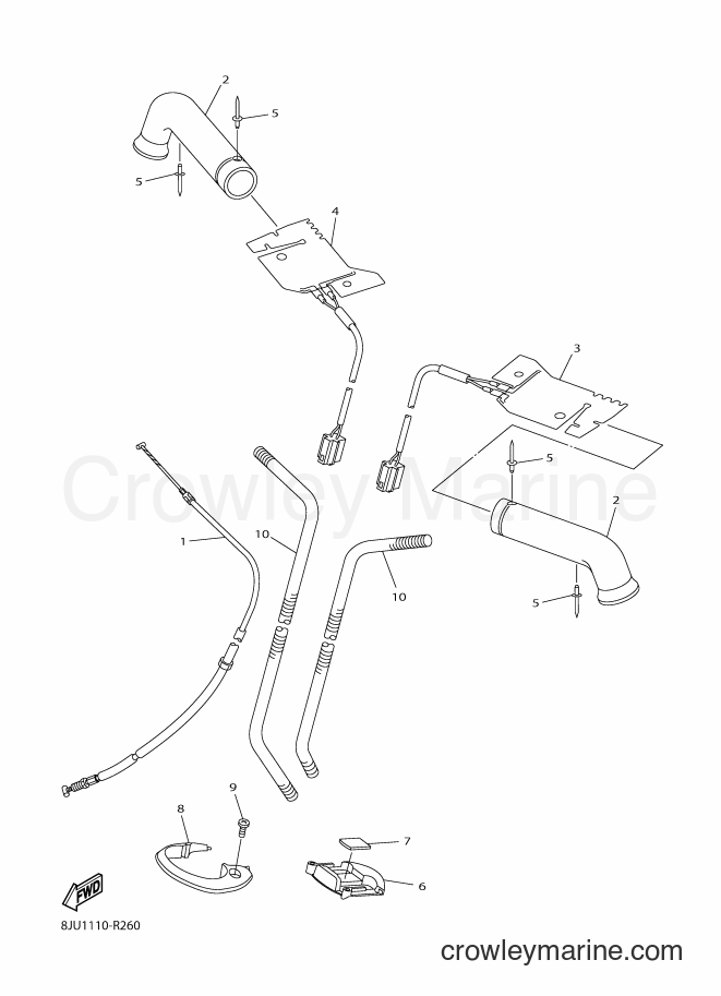 Yamaha Motors RS10STL (8LE1) [020] - CONTROL CABLE