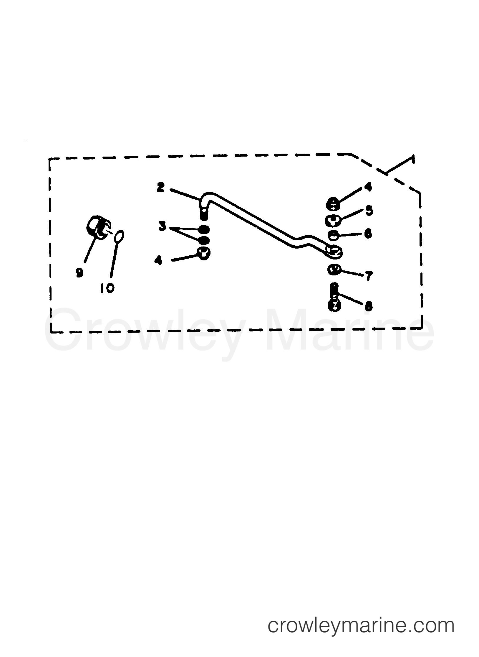 Yamaha Motors 70ETLK - STEERING GUIDE ATTACHMENT
