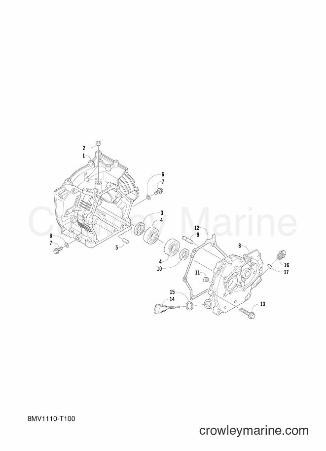 Yamaha Motors SRX120 (8MV1) [010] - CRANKCASE