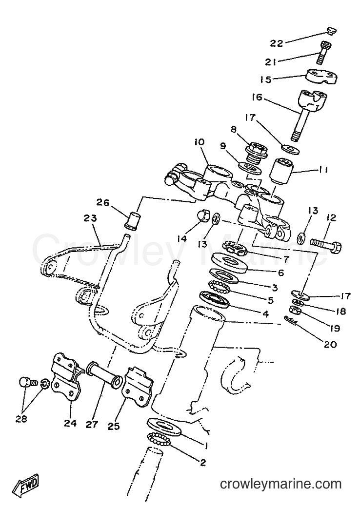 1996 Street Bike SR250 - SR250 (21L2) [99A] - STEERING