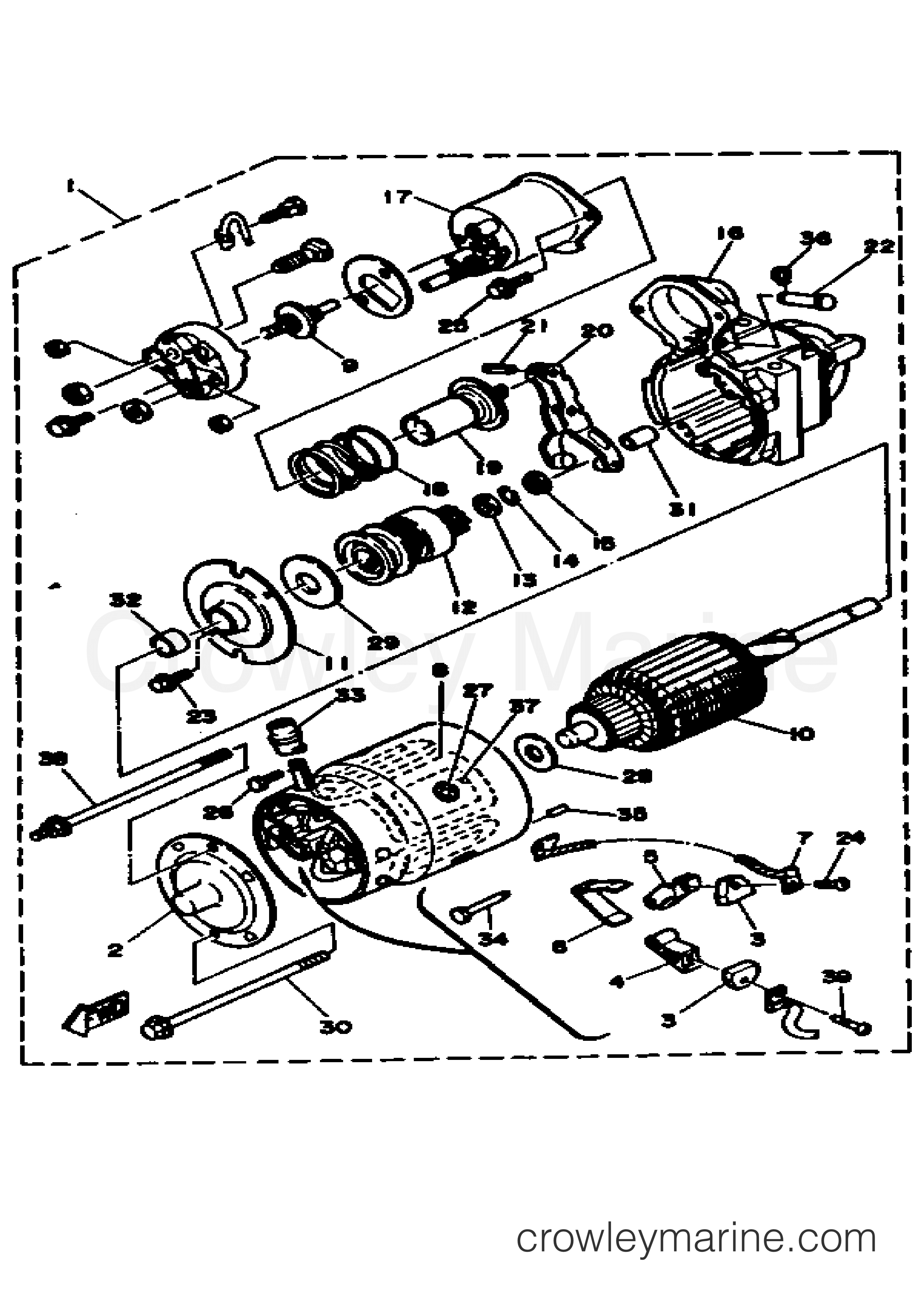 Yamaha Motors V8_5.0_ENGINE_EST - STARTER ASSEMBLY