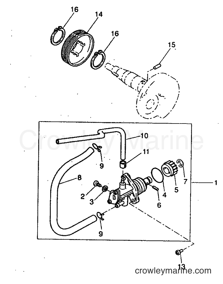 1999 Scooter YH50 - YH50 (5KG1) [010] - OIL PUMP