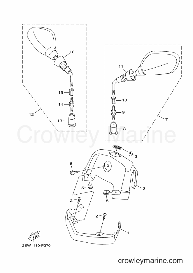 2017 Scooter XC155 - XC155 (2SW6) [010] - COWLING 1