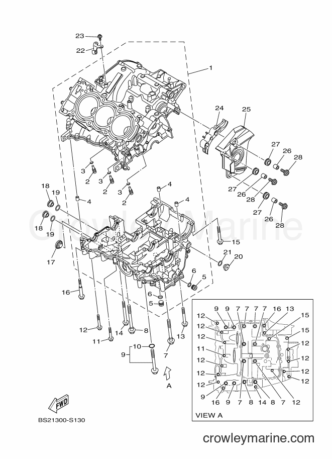 2018 Street Bike MTN850-A - MTN850-A (BS29) [010] - CRANKCASE