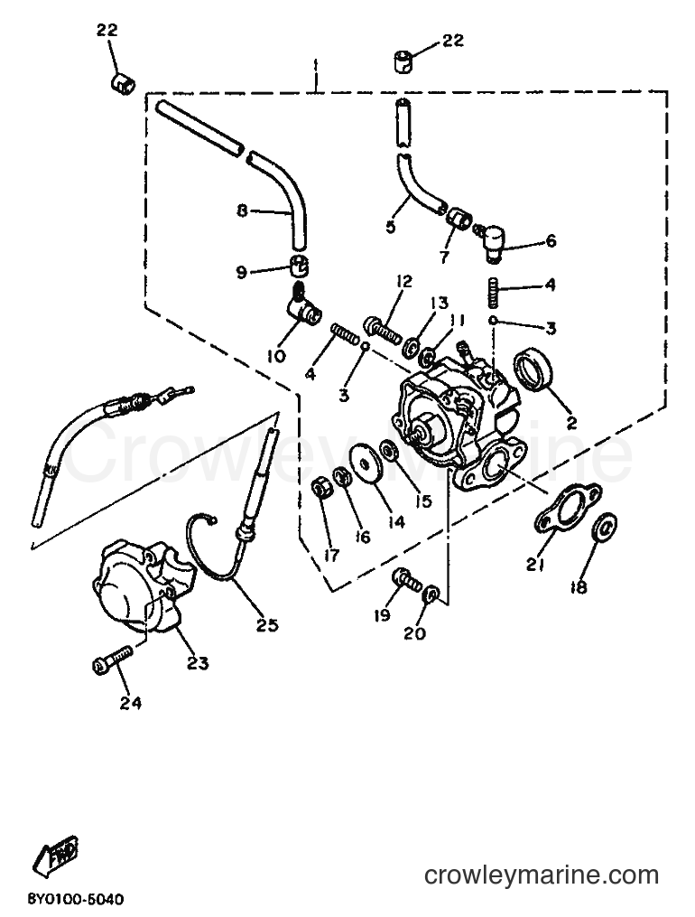 1988 Snowmobile SR540 - SR540 (84L0) [010] - OIL PUMP