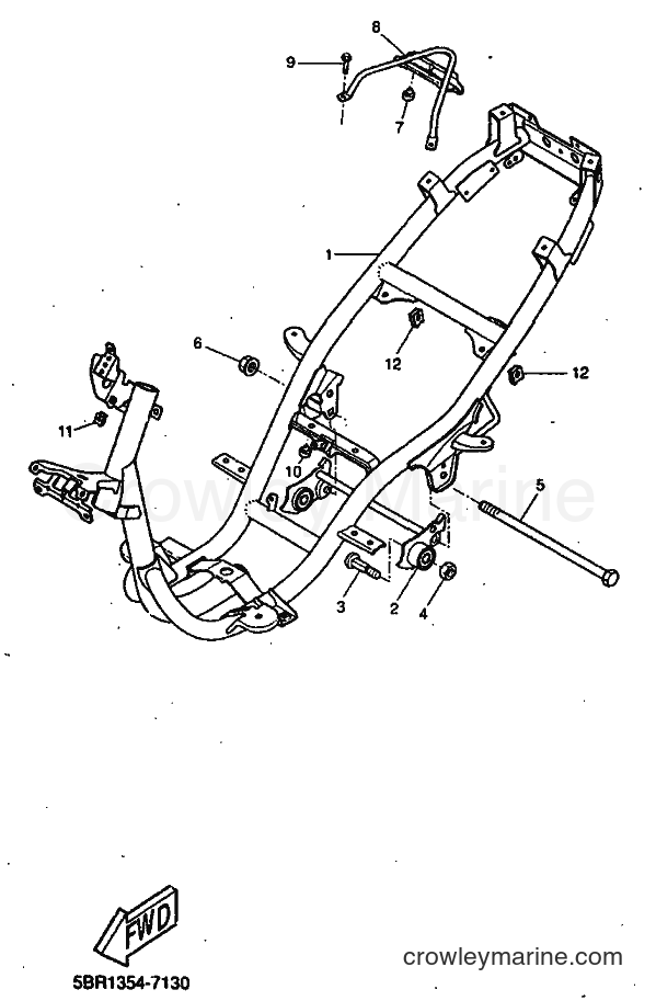 1998 Scooter YQ50L - YQ50L (5CL3) [010] - FRAME
