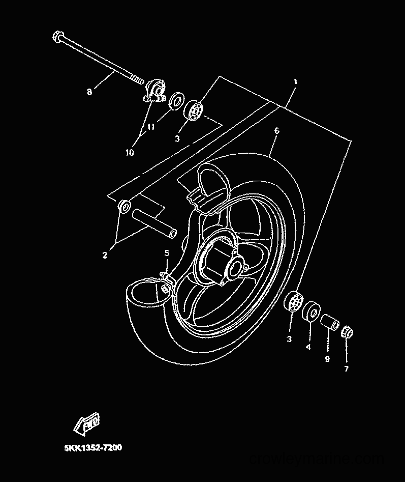 Yamaha Motors YN50 (5MR3) [010] - FRONT WHEEL