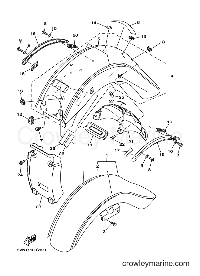Yamaha Motors XV1700A (5VN6) [010] - FENDER