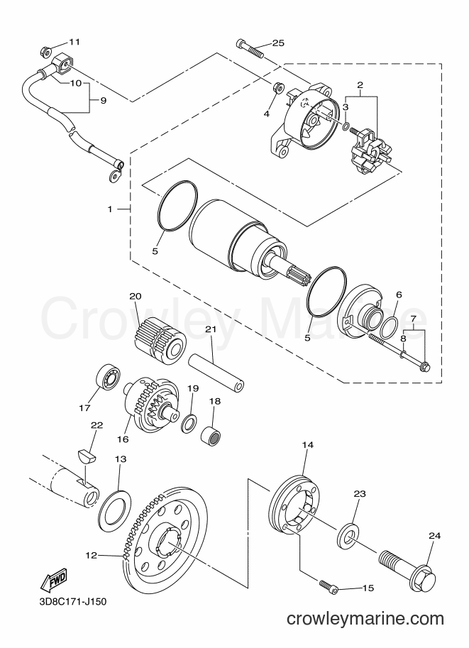 Yamaha Motors XVS1300A (11C4) [010] - STARTER