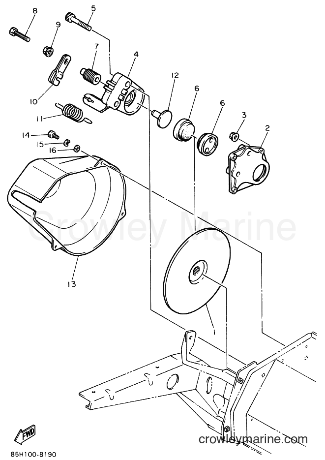 1988 Snowmobile SV80 - SV80 (85G0) [010] - BRAKE