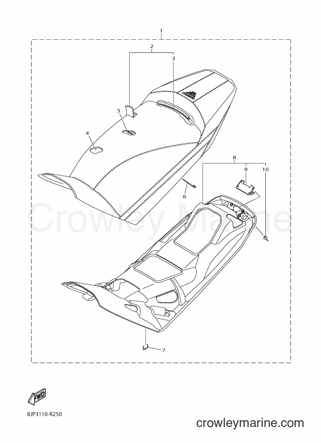 Yamaha Motors SRV10RD (8JP4) [010] - SEAT