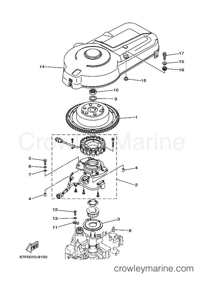 Yamaha Motors F100A (67F) [050] - GENERATOR