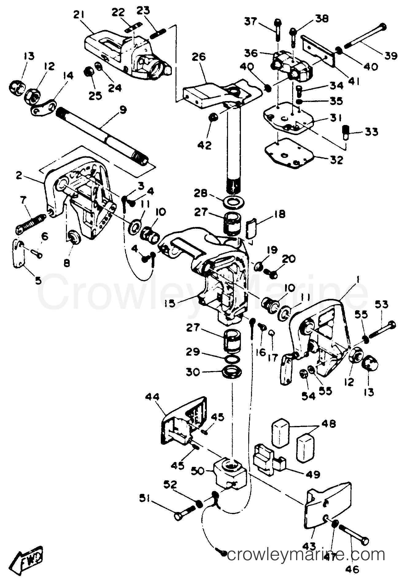Yamaha Motors 25ESHR - BRACKET 1