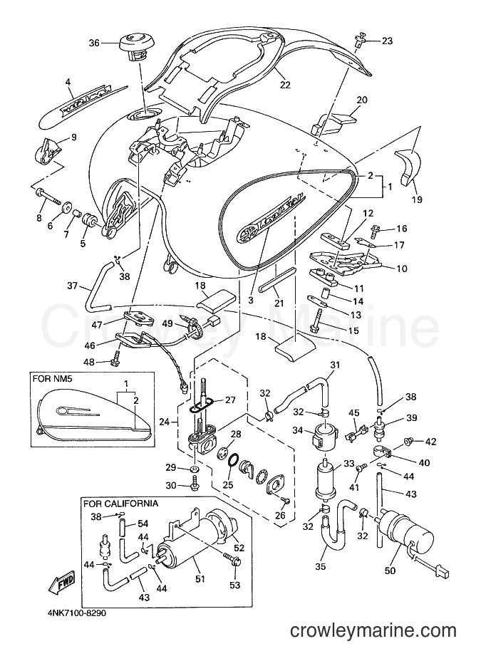 1998 Cruiser XVZ13A - XVZ13A (4NK9) [010] - FUEL TANK