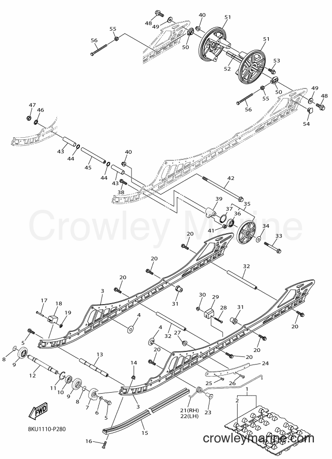 2015 Snowmobile SRV10ML2 - SRV10ML2 (8KU2) [010] - TRACK SUSPENSION 1