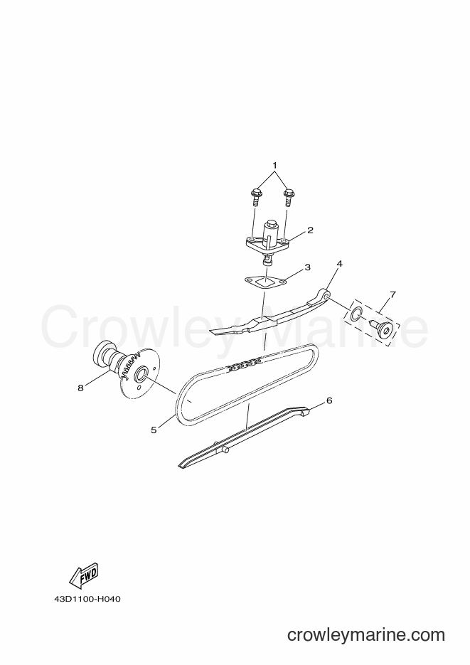 2012 ATV YFM90R - YFM90R (43DB) [010] - CAMSHAFT & CHAIN