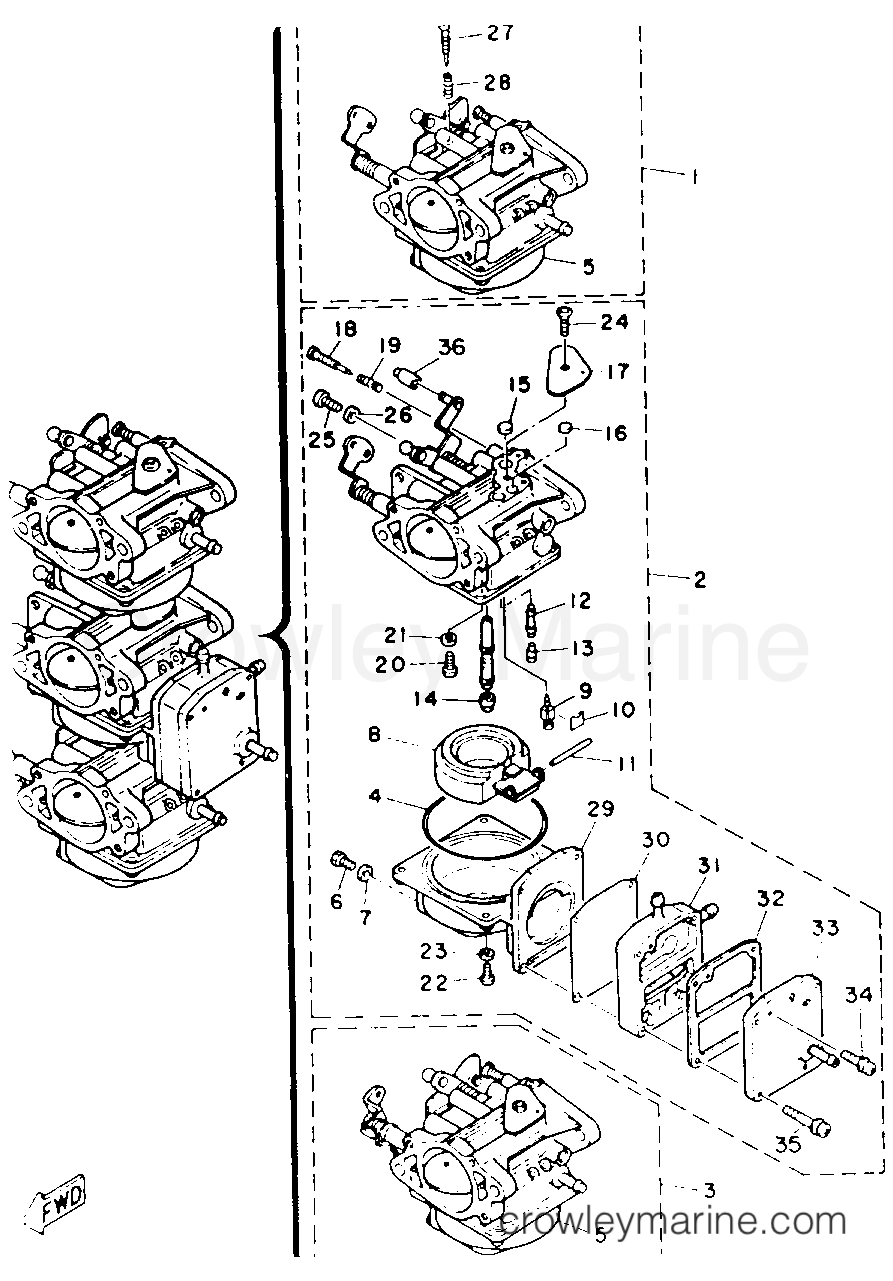 Yamaha Motors 30ESRS - CARBURETOR