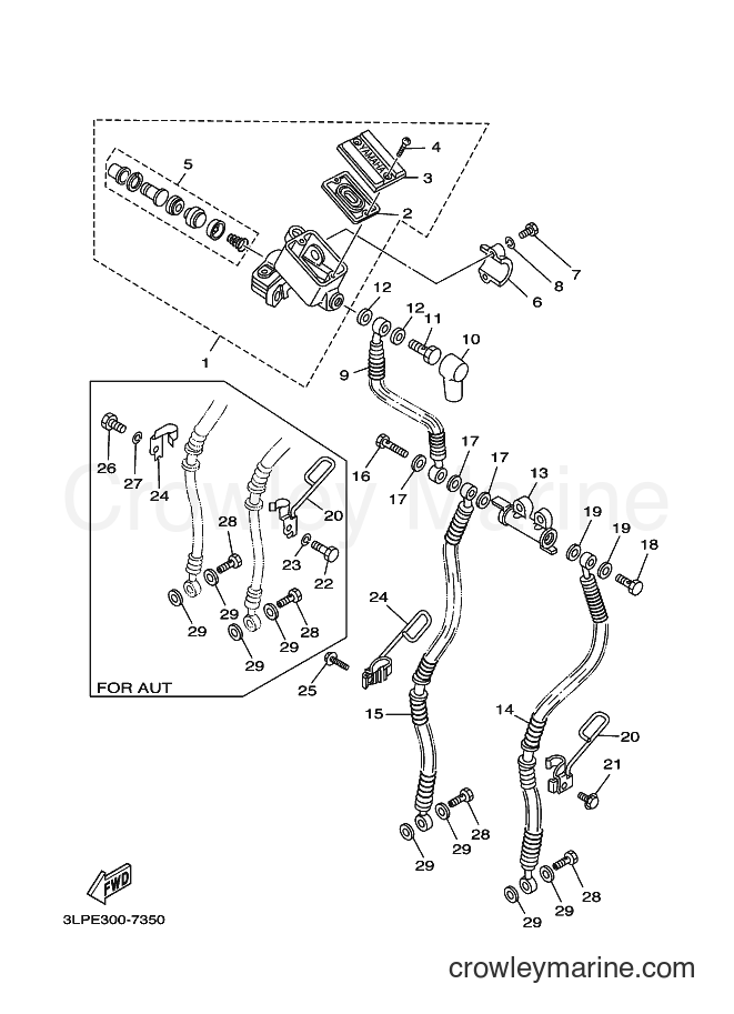 1997 Cruiser XV1100 - XV1100 (3EF8) [010] - FRONT MASTER CYLINDER