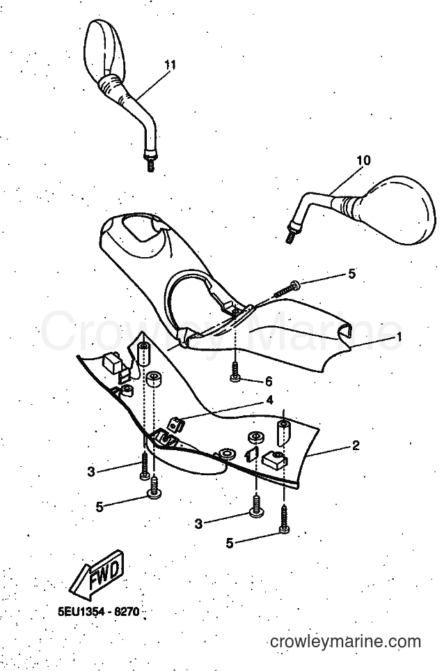 1999 Scooter YH50 - YH50 (5JB1) [010] - COWLING 1
