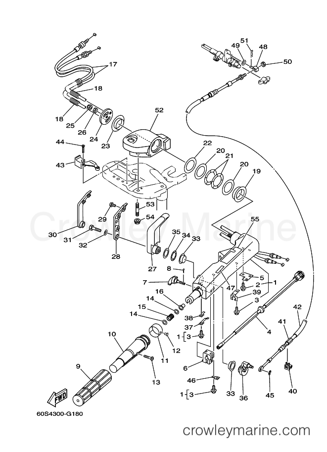 Yamaha Motors FT8DMHX (60S8) [120] - STEERING