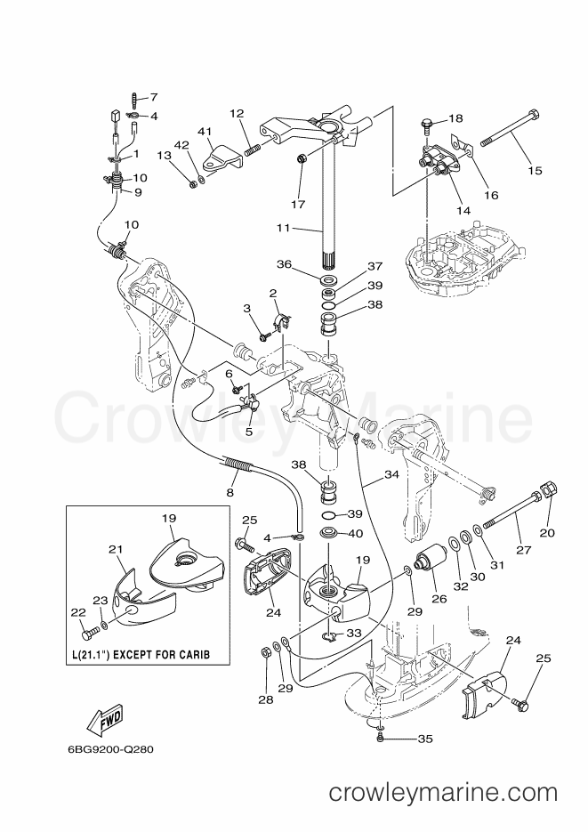Yamaha Motors F40FEHDL (6BG9) [430] - BRACKET 3