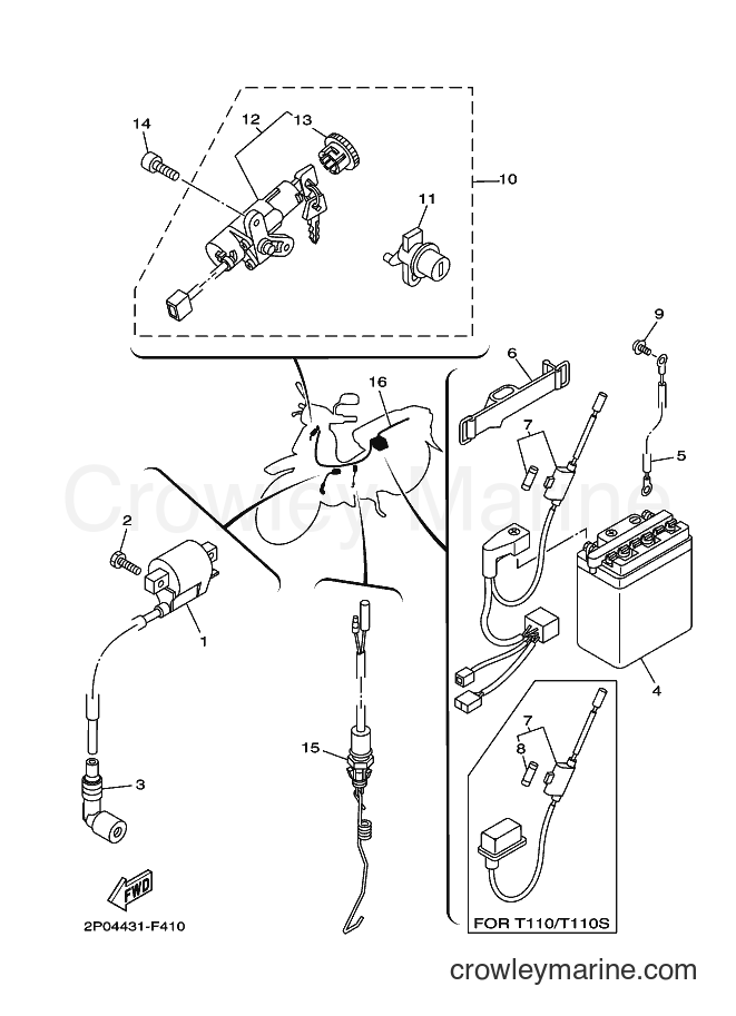Yamaha Motors LF-110ED (2P05) [010] - ELECTRICAL 1